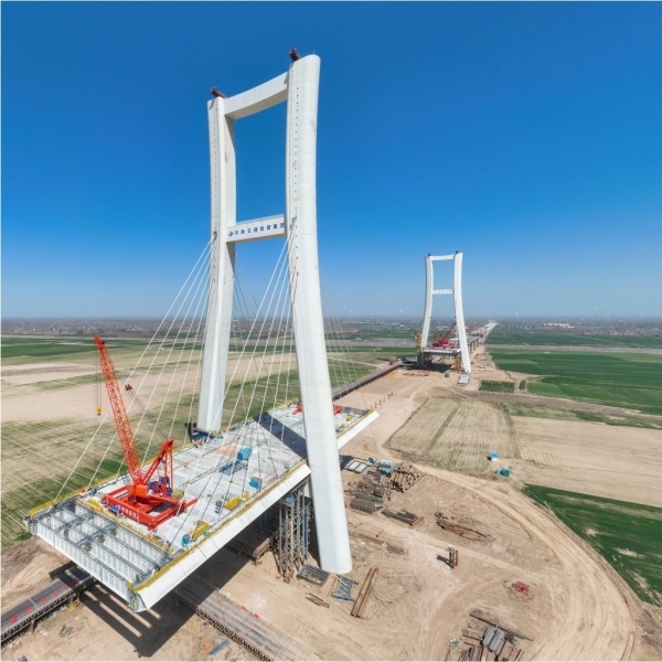 Multi Triangular Frame Bridge Weatherproof Steel Structure Bridge Industrial Portal Frame Bridge