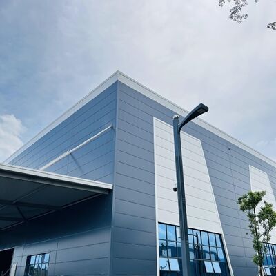 Recycled Prefab Workshop S355JR Steel Structure Building Earthquake Resisstant