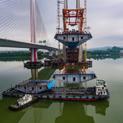 Customized Lightweight Modular Steel Bridges Metal Truss Eco Friendly