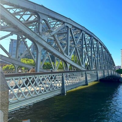 Anti Seismic Q460 Steel Structure Bridge Modular Weathering Windproof