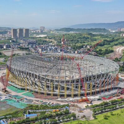 ODM Public Steel Building Commercial Prefabricated Metal Buildings Stadium