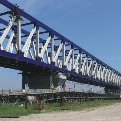 Heavy Haul Prefab truss Steel Structure Bridge For Heavy Freight Rail Transit Networks